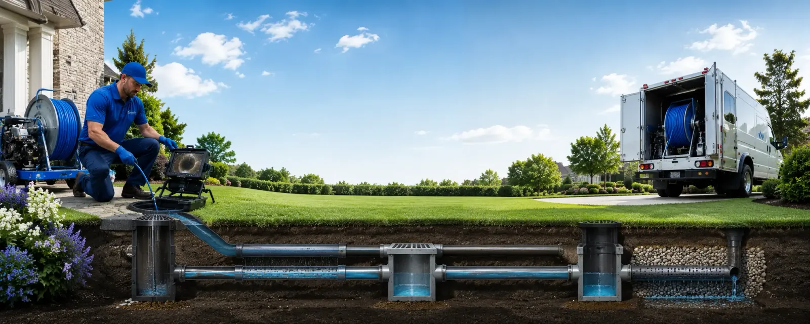 Outdoor drain cleaning information for Englewood Cliffs, NJ